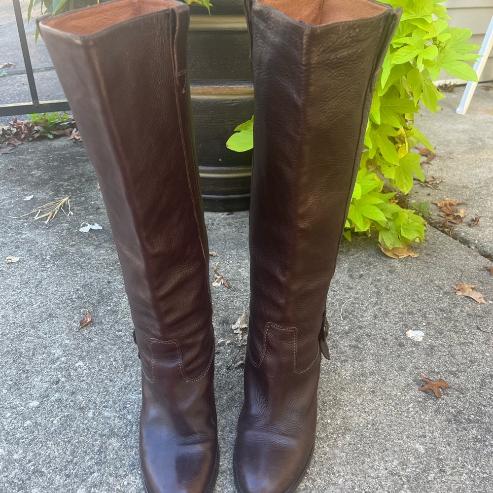 J. Crew Davos gomma knee length boots